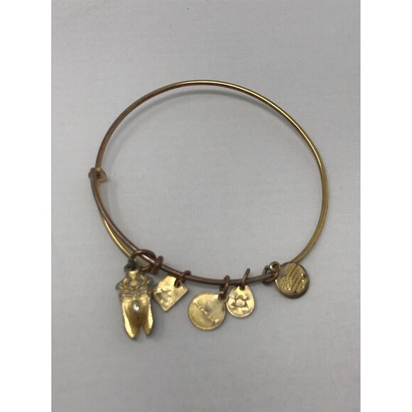 Alex and Ani Charity by Design Grasshopper Charm Bangle Bracelet - Picture 5 of 6